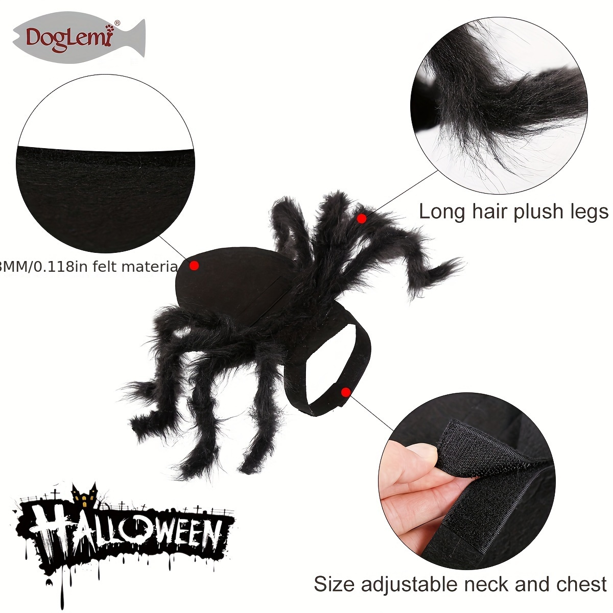 Halloween Spinnen Kostüm Für Hunde & Katzen | Lila Totenkopf Design | Größe M | Mit Fledermausbrust