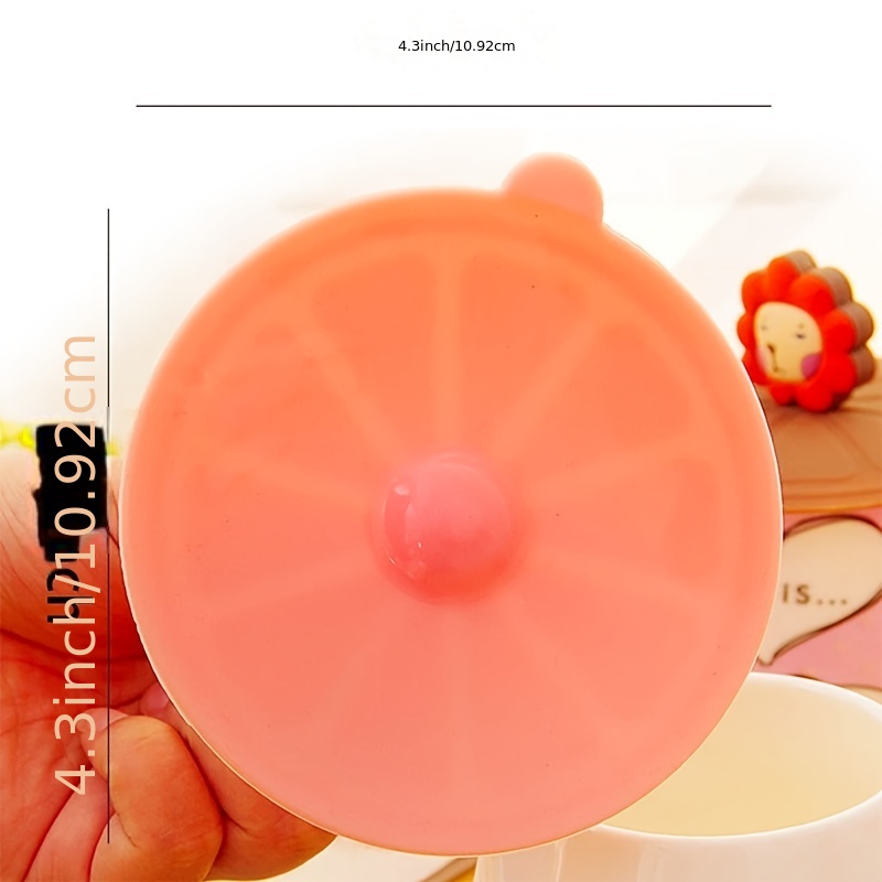 Silicone Tea Cup Coffee Mug Lid Cover Anti-Dust Suction Glass