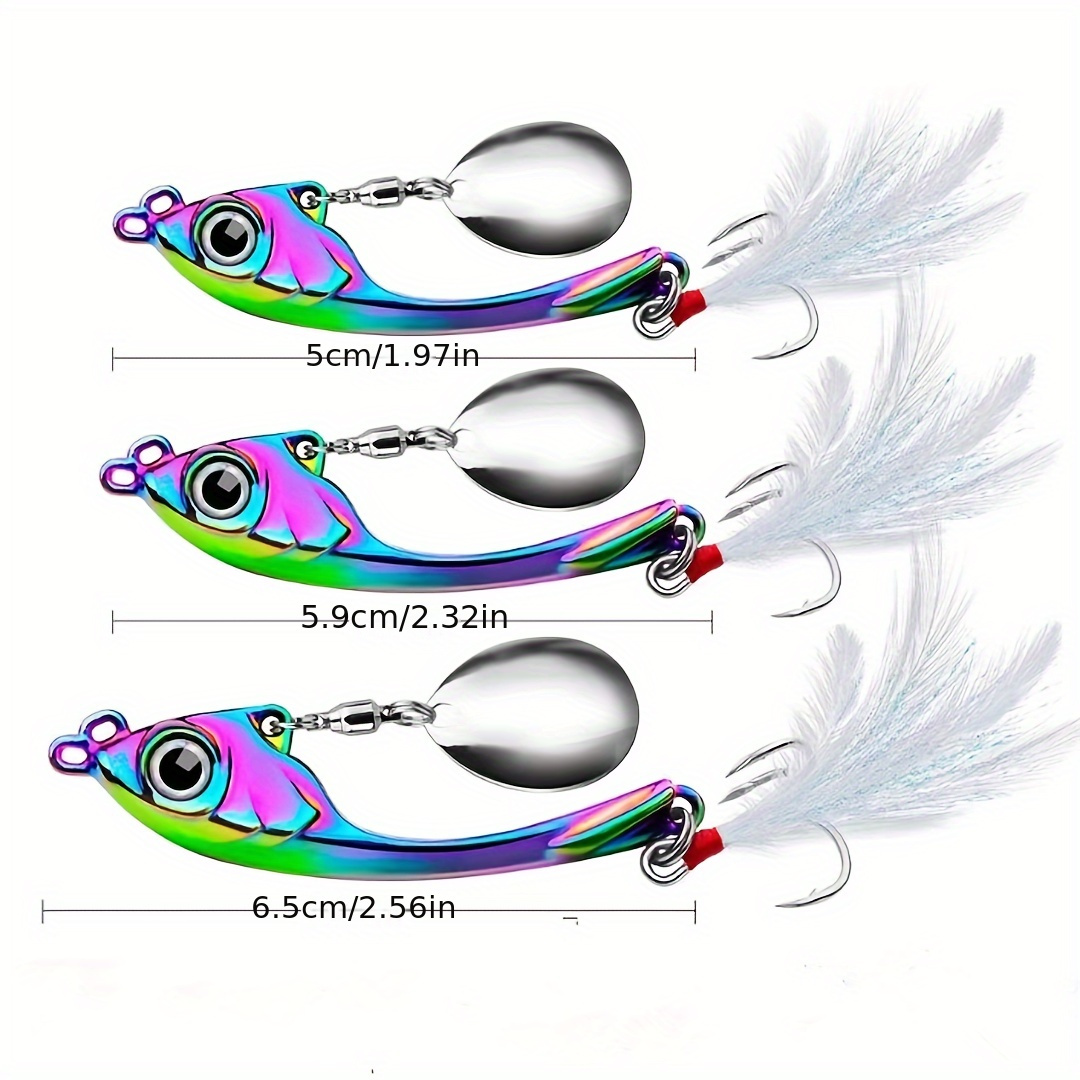 Acheter 1 pièces métal VIB vibration appât Spinner cuillère 5 cm 10g leurres  de pêche gabarits verts truite pêche d'hiver appâts durs attirail Pesca