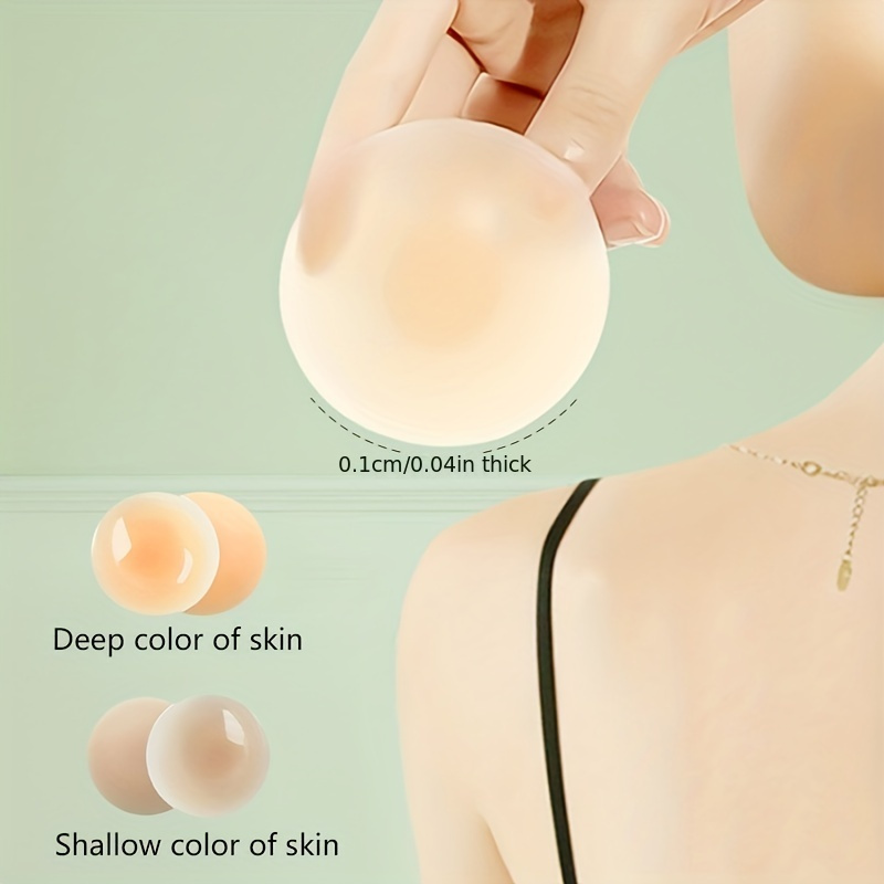 Thin Round Nipple Covers Comfy Adhesive Invisive Nipple - Temu Canada