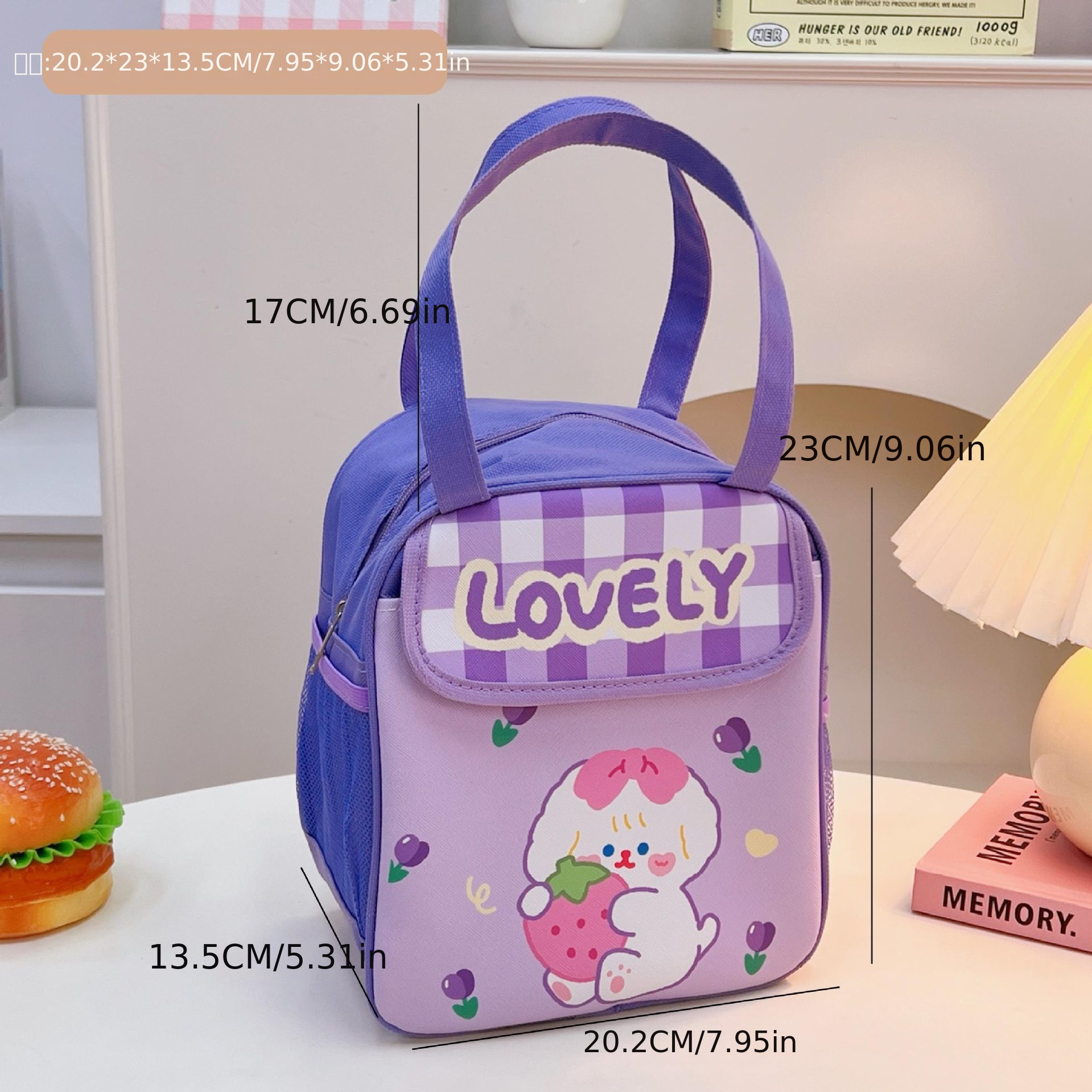 Lovely Cartoon Thermal Insulated Lunch Bag For Kids, Students With