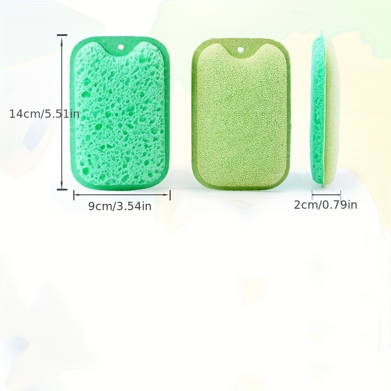 Cleaning Dish Sponge, High Bubble Porous Seaweed Double-sided Sponge,  Dishwashing Sponge, Scouring Pad, Kitchen Cleaning Supplies - Temu