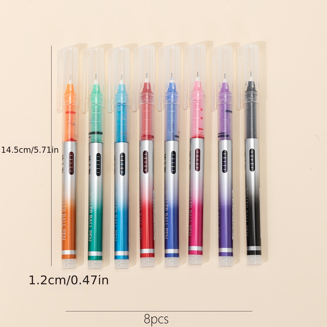 12colors Notepad Color Gel Pens,Ball Point Pens Fine Point 0.5mm For Office  School
