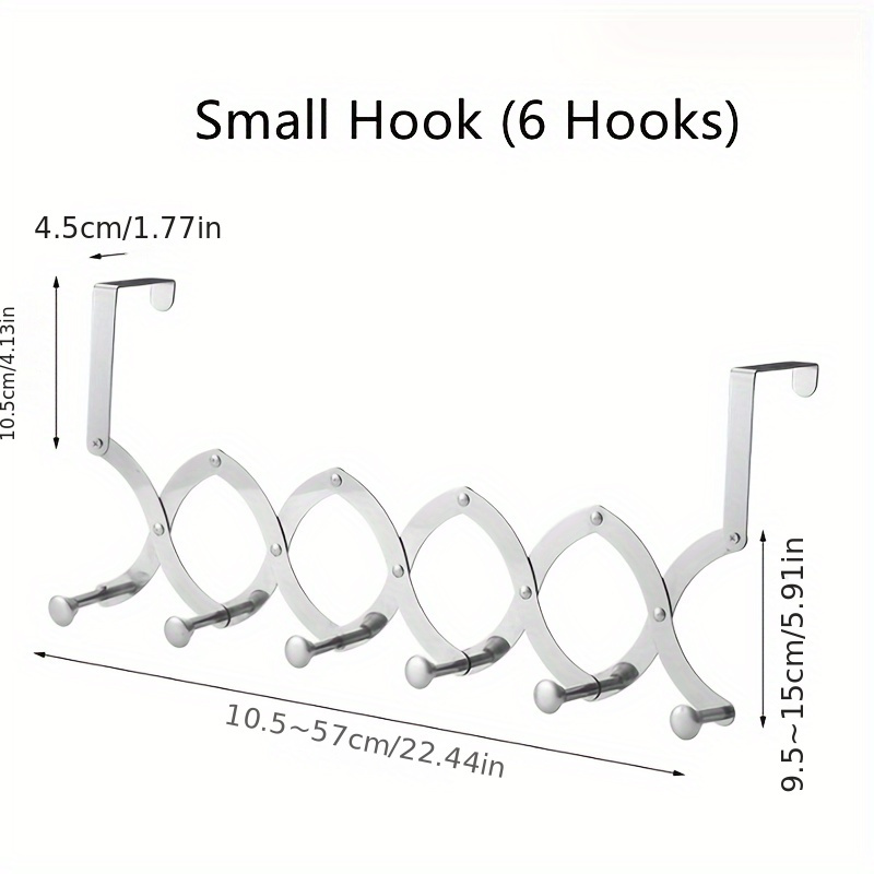 Adjustable Foldable Door Hook Hanger Stainless Steel - Temu