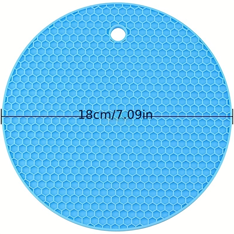 Round Silicone Mat Solid Color Large Placemat - Temu