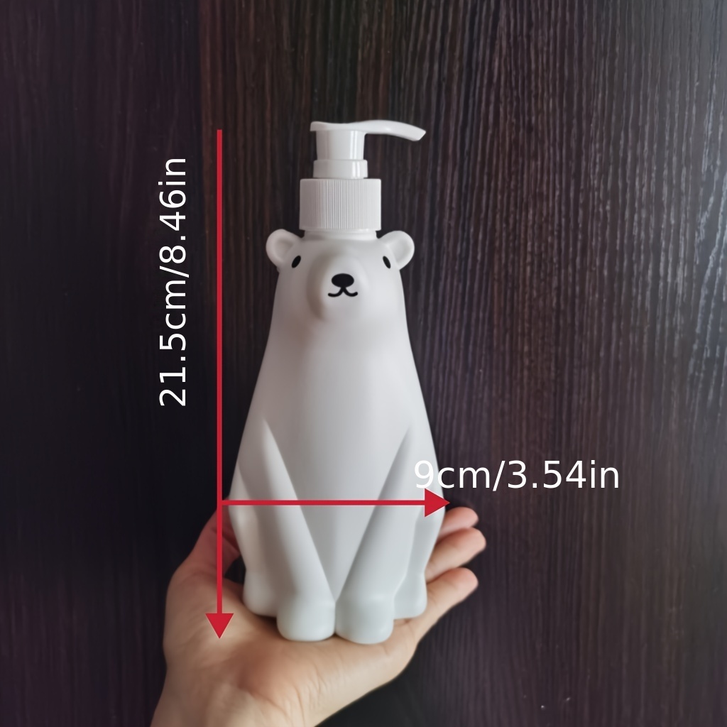 1pc Cute Bear Foaming Soap Dispenser Pump Bottle for Kitchen or