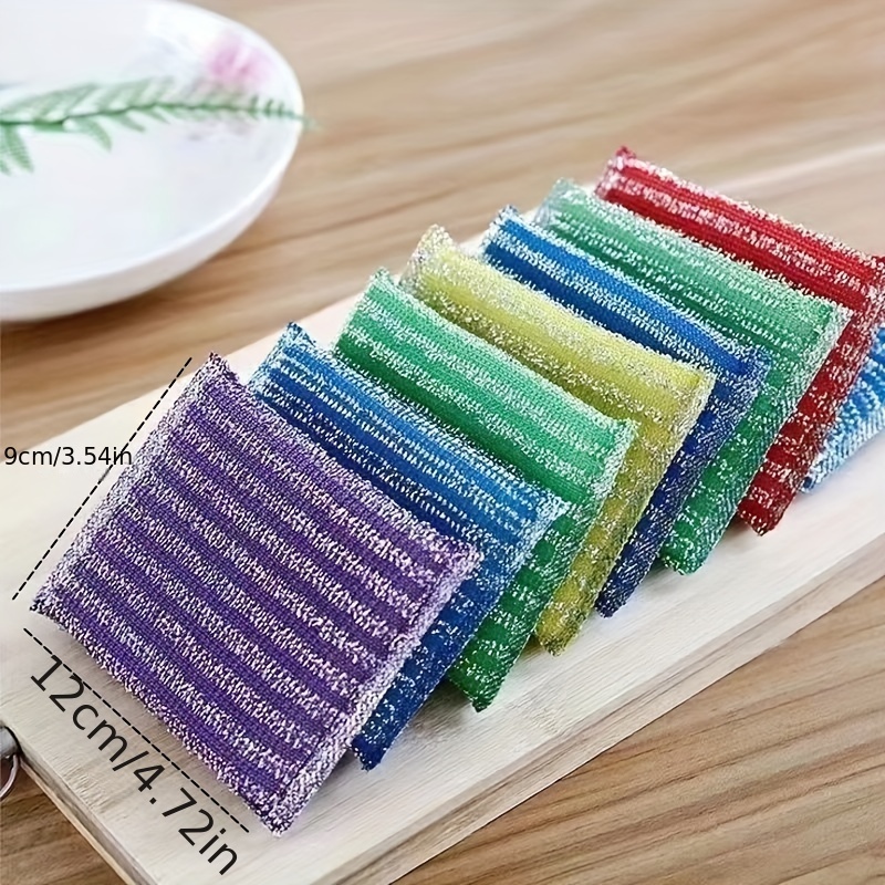 6pcs Set Bread Scouring Pads Multipurpose Scrubbers Window - Temu