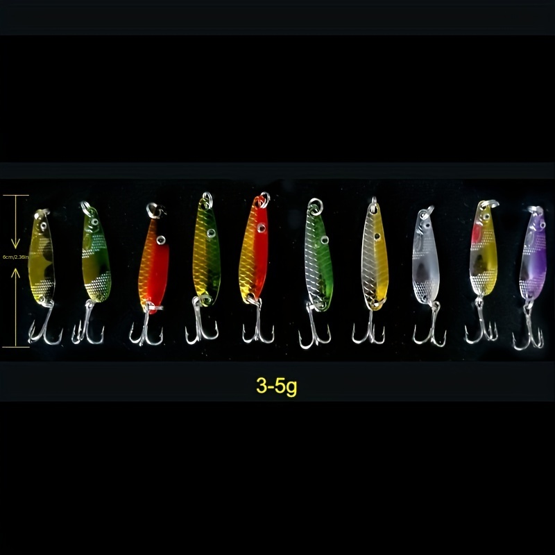 Sconqaek Spinner Baits Set, Bass Fishing Lures for Freshwater, Colorful,  Bright, Copper Weights, Premium Non-Rust Hard Metal Spinner Baits Kit with