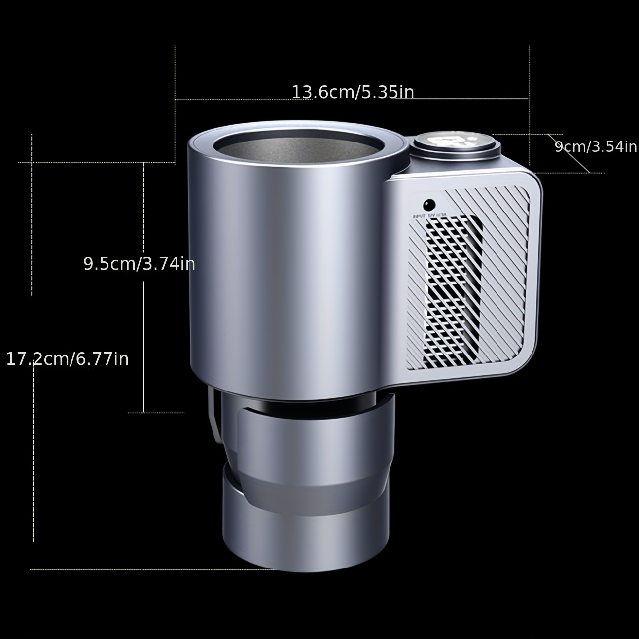 12V Wärmekühler Smart Cooling & Heizung Autobecher 2 in 1 Temperaturanzeige  Getränkehalter für Wasser Kaffee Getränk Auto Zubehör