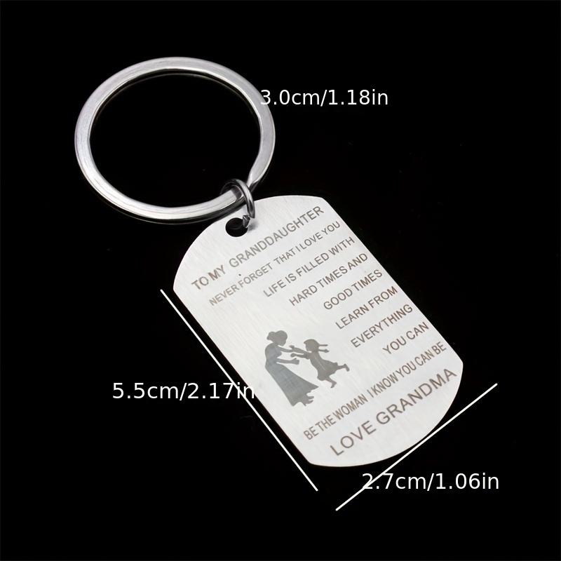 to My Son Inspirational Reminder Keychain Alloy Key Chain Ring Birthday Graduation Gift Son Teen Boys from Mom,Temu