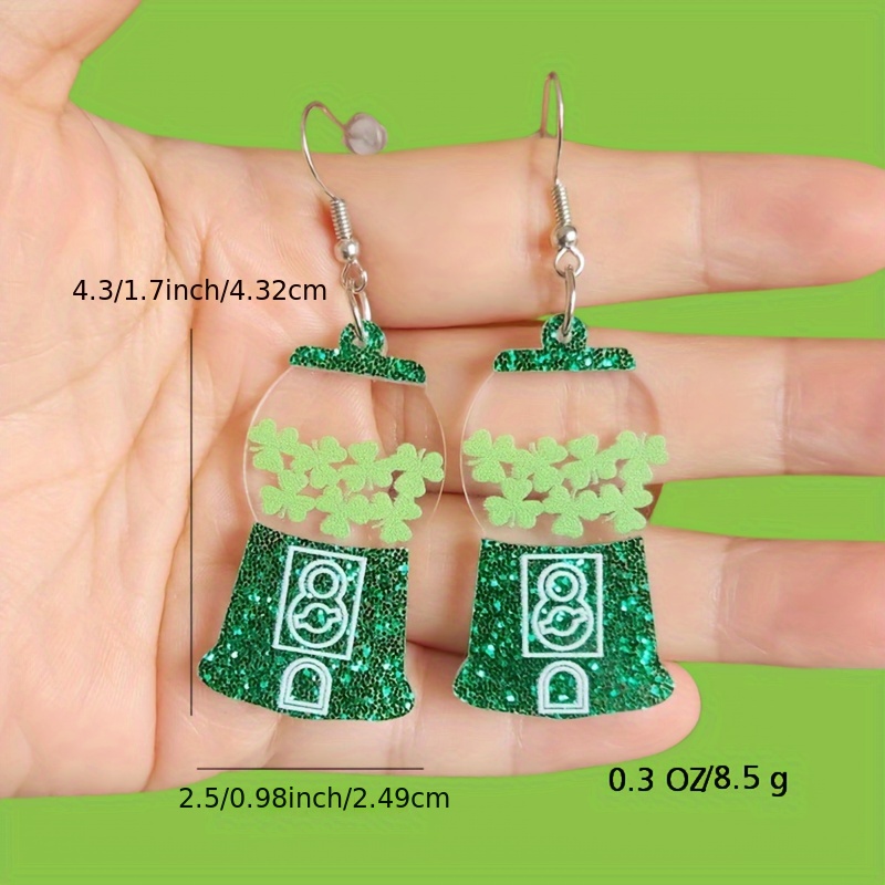 St. Patrick's Day Lucky Hat Earrings