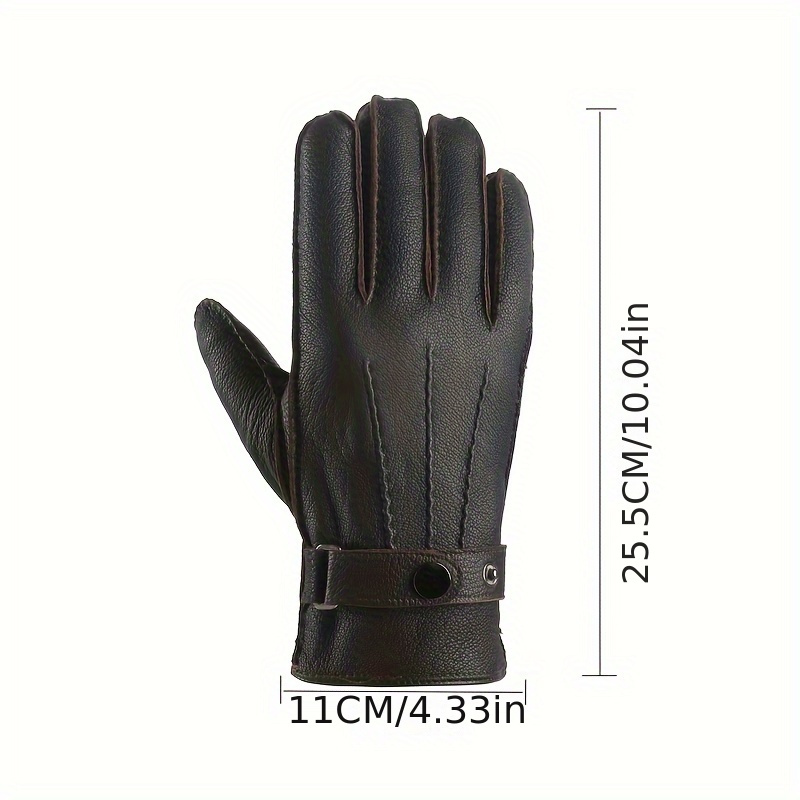 full finger warm gloves wool lining cool - Temu