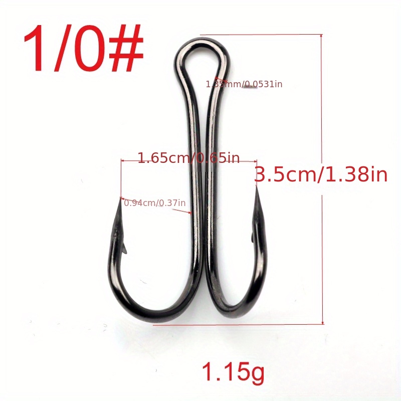 High Carbon Steel Saltwater Double Fishing Hooks Boxed Set - Temu