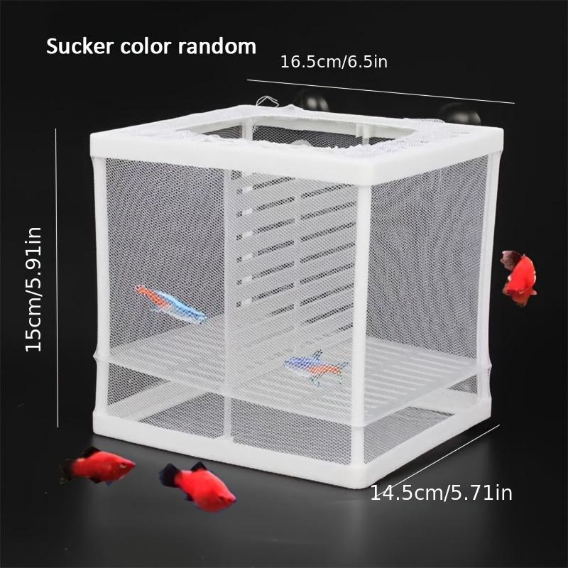 Fish Breeding Box, Large Size Fish Tank Breeder Net, Aquarium Separation  Net Nylon Incubator Mesh, Fry Hatchery Incubator Mesh