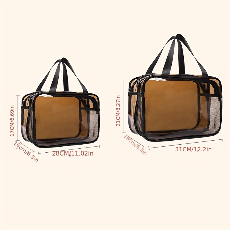 Transparent PVC Clear Travel Duffel Bag Women Men Travel Tote