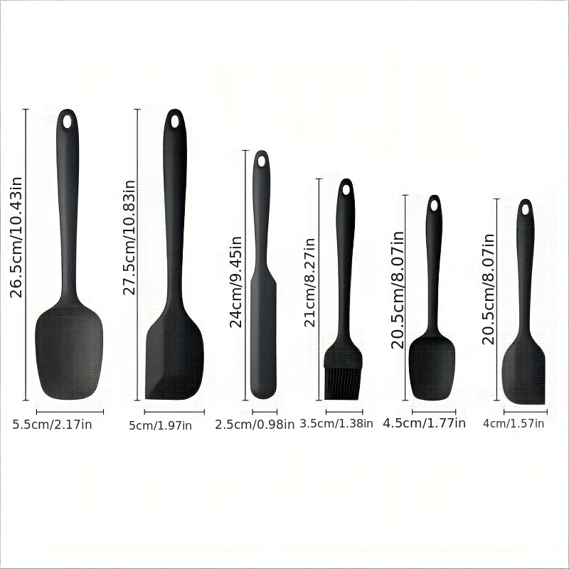 5 Pcs Silicone Kitchen Utensils Baking Tool Set Oil Brush Cream Scraper Kitchen  Accessories Baking Tools for Cakes