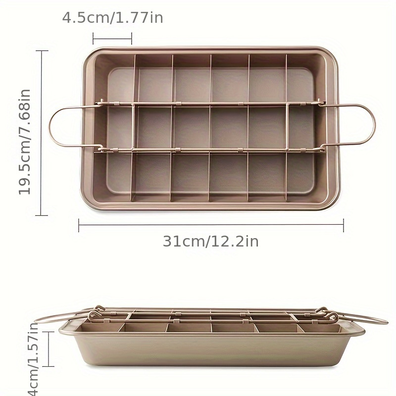 cake pan dividers mini loaf pan non stick square muffin pan Temu