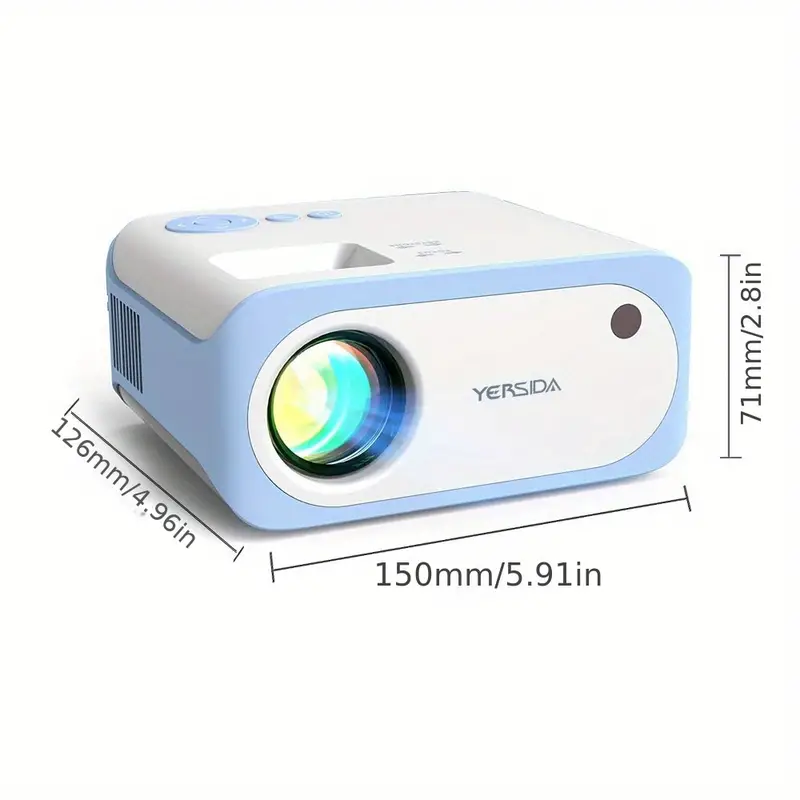 yersida projector p2 portable outdoor video mini proyector support 1080p wifi synchronous mobile phone led smart tv cinema home camping proyector compatible with android ios windows tv stick hdmi usb details 8
