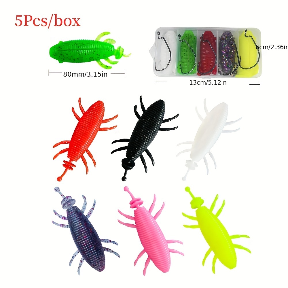 Fishing Lure Soft Lure Artificial Silicone Bait Trout Worm - Temu