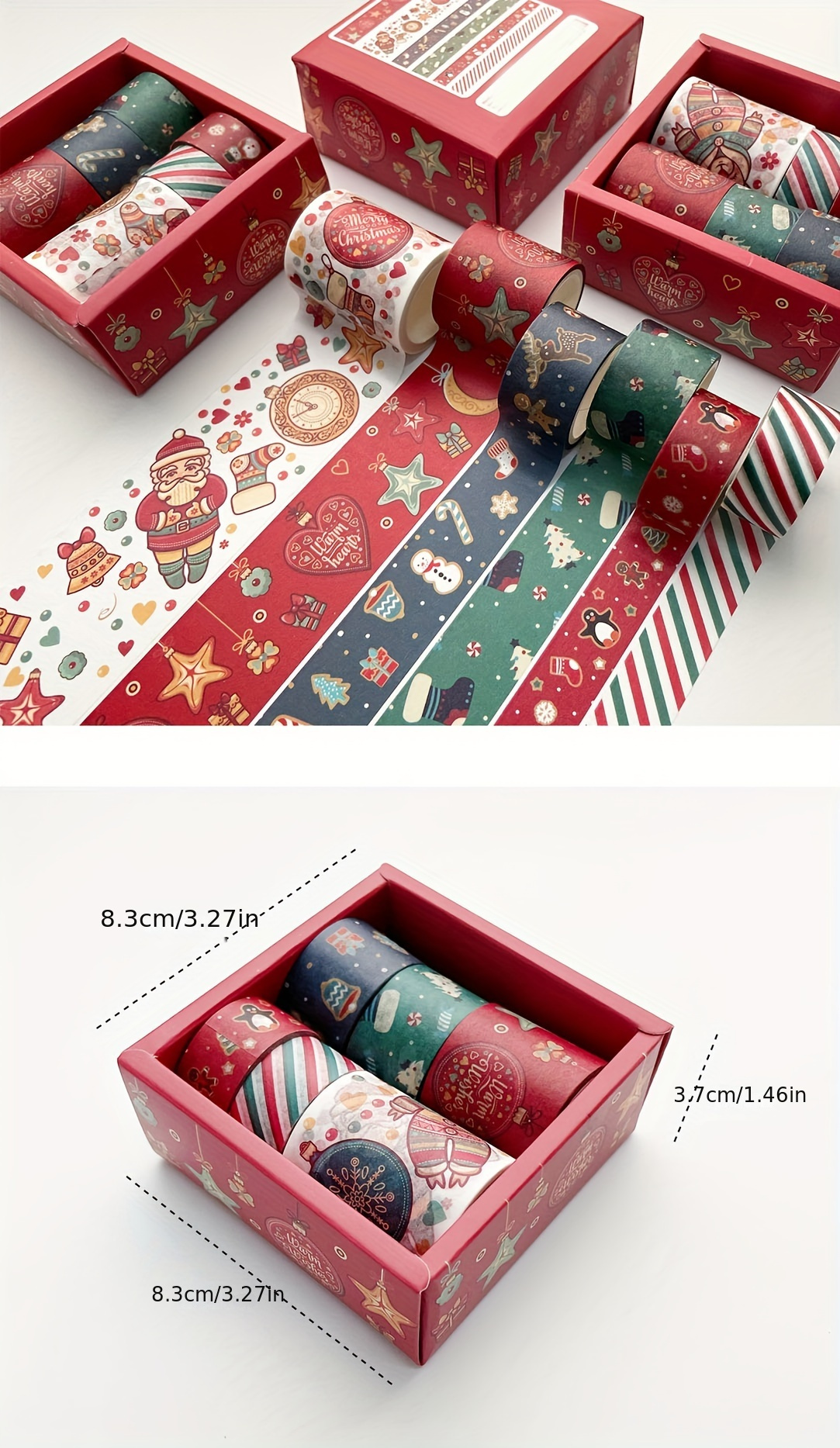 Christmas Gift Packaging Tape Party Activity Tape Christmas - Temu