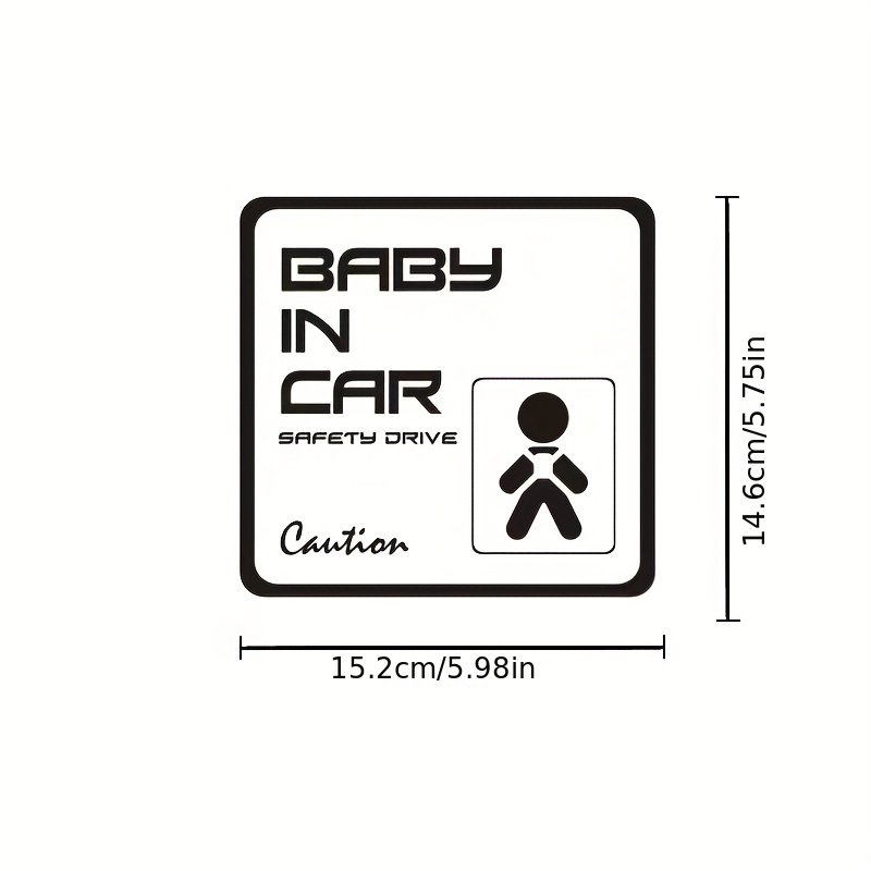 1pc Baby In Car Baby Body Sticker Auto Dekoration - Temu Germany