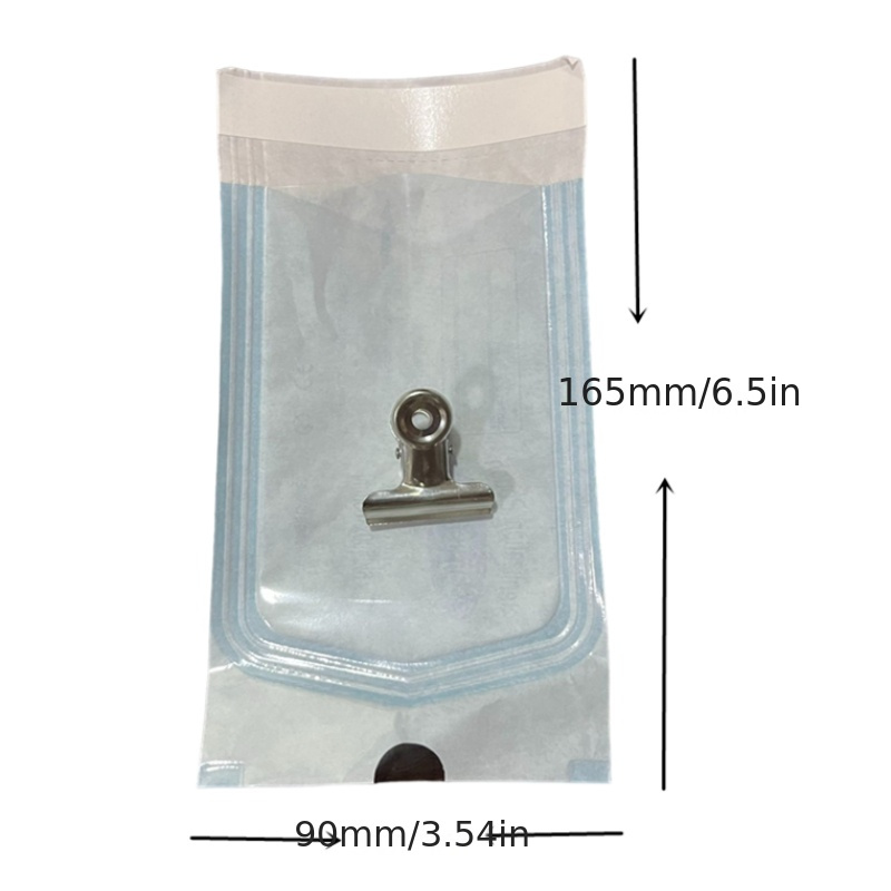 TEMU 200pcs/box Disposable Nail Tattooed Eyebrows Metal Tool Nail Art Tool Clean Plastic+paper Film Manicure Tooth With Pointed Arrow