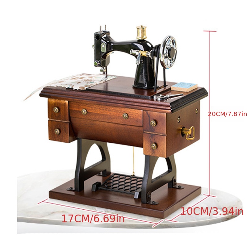 Simulated Vintage Sewing Machine Music Box Eight Tone Box - Temu