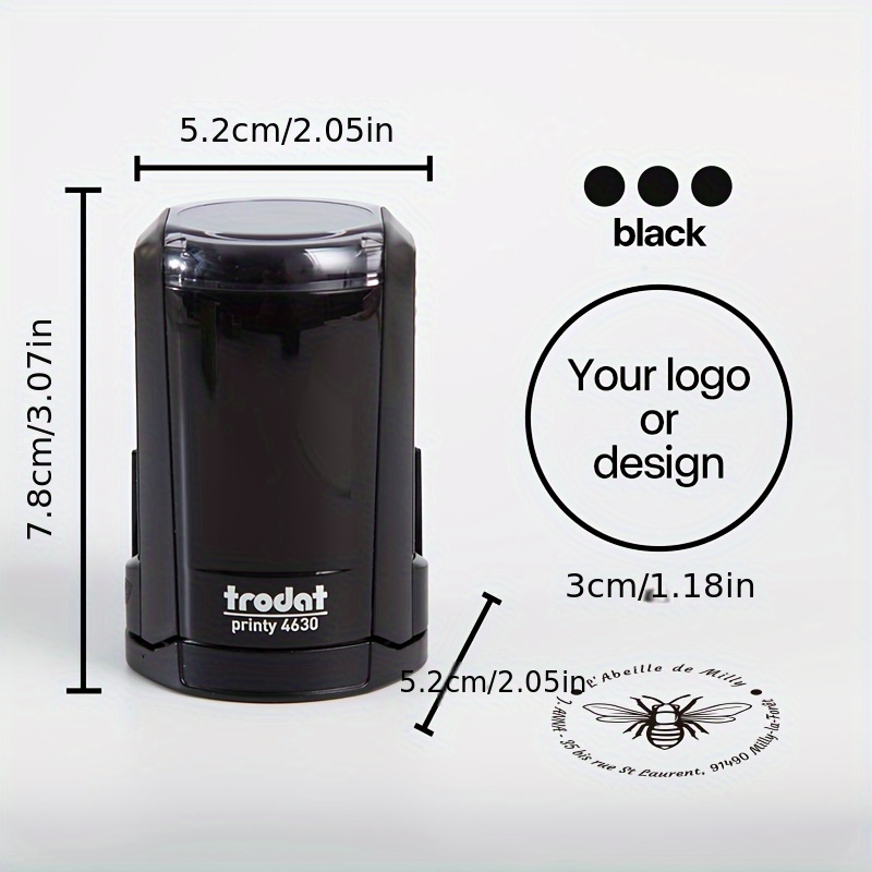 TEMU Customized Portrait Stamps Customized Personal Logo Stamps Logo High Quality Self-inking Stamps