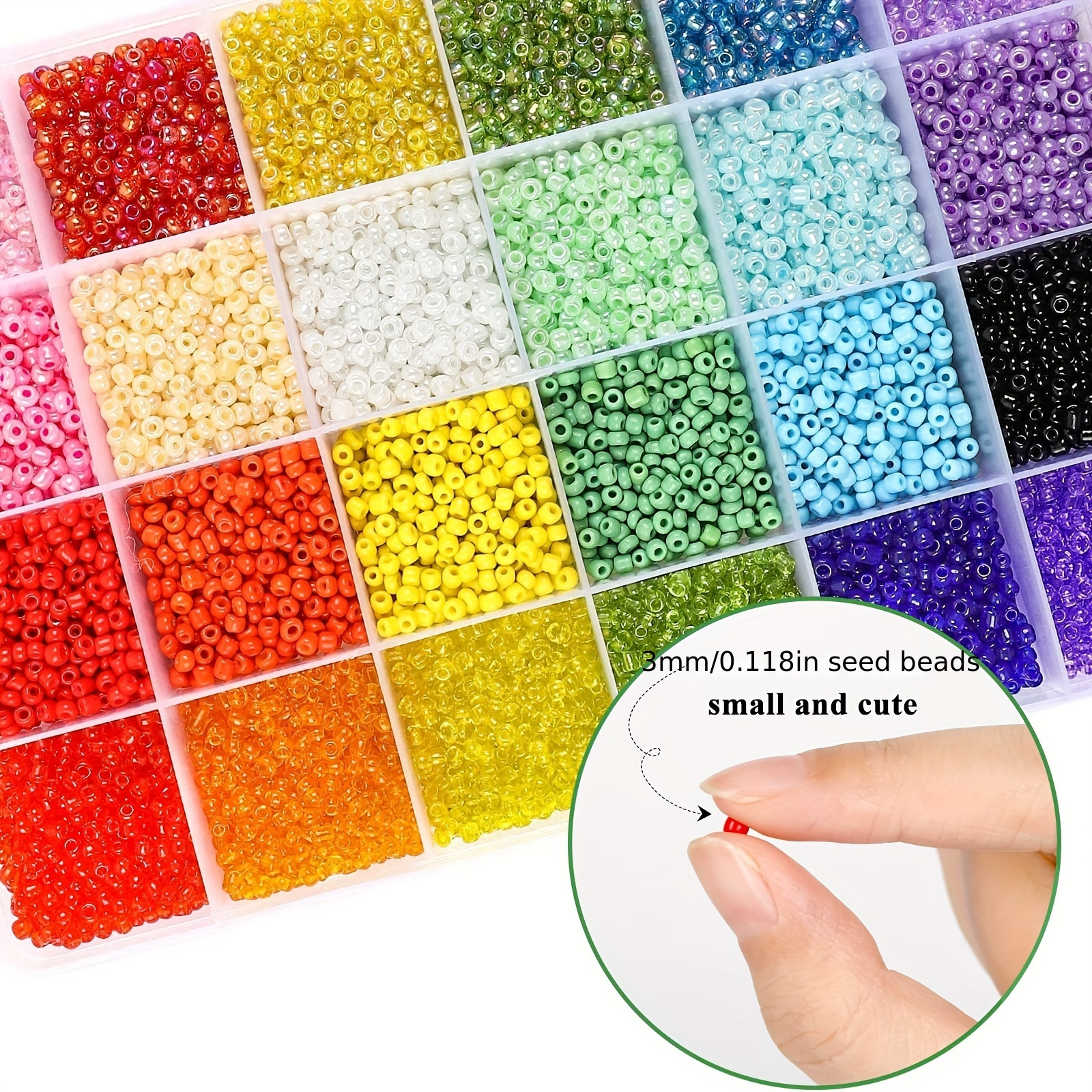 10800pcs 3mm 8/0 Glass Seed Beads Craft Beads Kit And 1200pcs Letter  Alphabet Beads For Friendship Bracelets Jewelry Making Necklaces And Key  Chains W