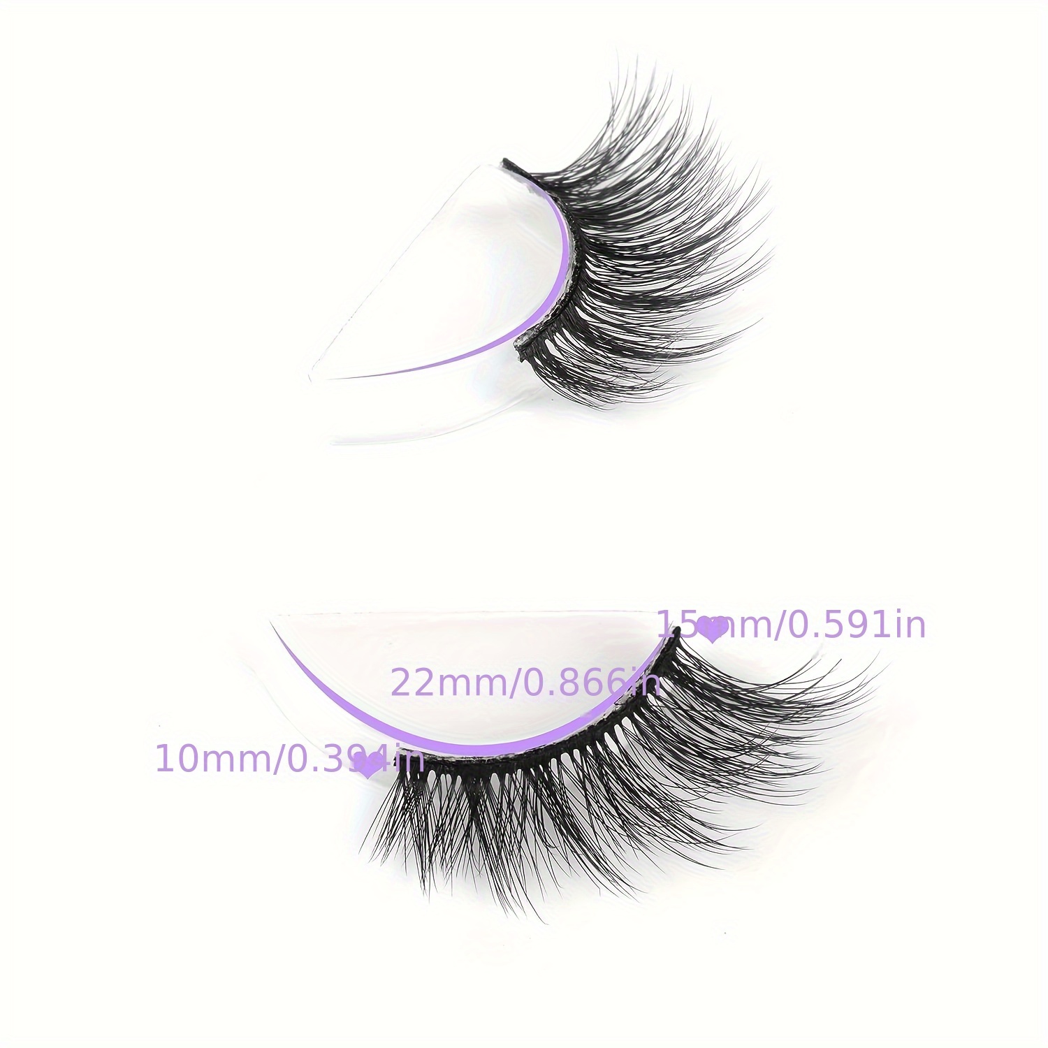 10 Pairs Natural Wispy 3D Faux Mink False Eyelashes