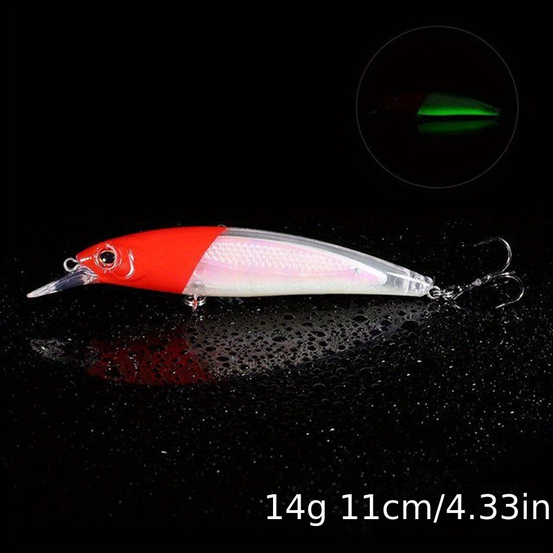 Minnow Fishing Lures Metal Squid Hard Goods Fishing Luminous - Temu