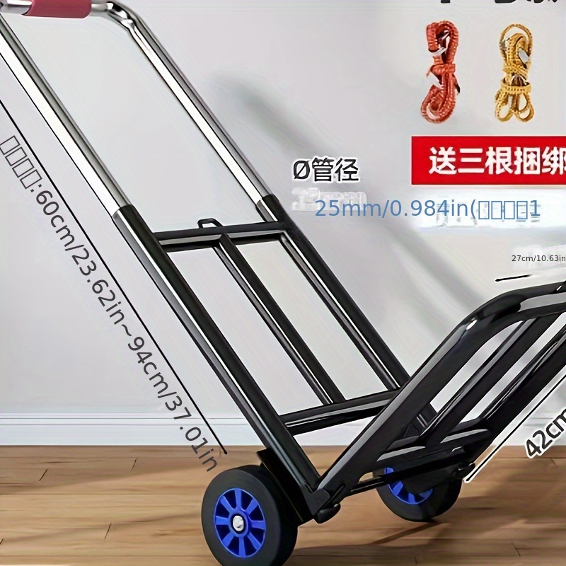 

A Folding Cart For Home Use, Shopping, Carrying Groceries, And Setting Up Stalls, Lightweight And Easy To Transport.