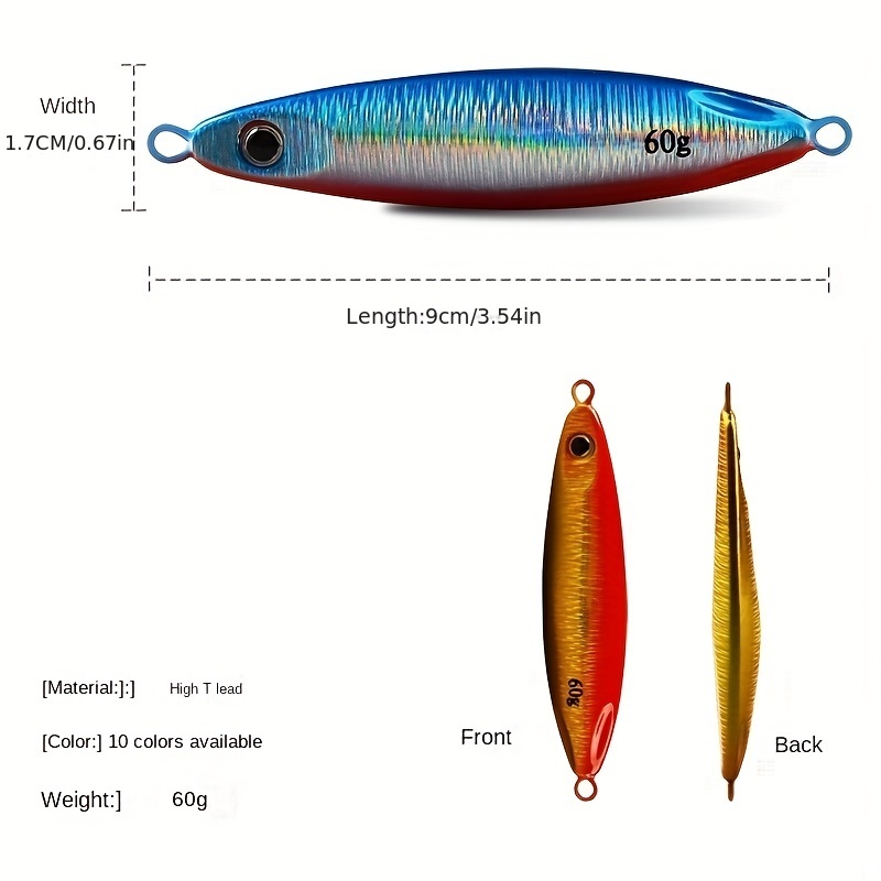 Fishing Lure Bait Iron Plate Fishing Lure Deep Sea Fishing - Temu