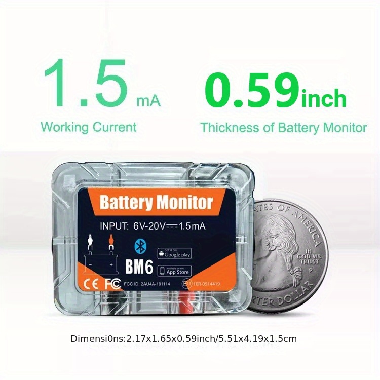 12v Batterie monitor tester Bt 4.2 Wireless Battery Sense - Temu Germany