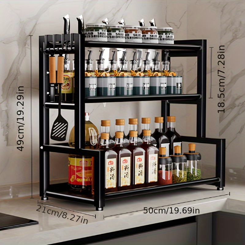 Kitchen Multi-functional Shelving, Suitable For Kitchen Countertops And Walls, Kitchen Storage And Finishing Supplies, Kitchen Additions, Standing Shelf, Standing Shelf