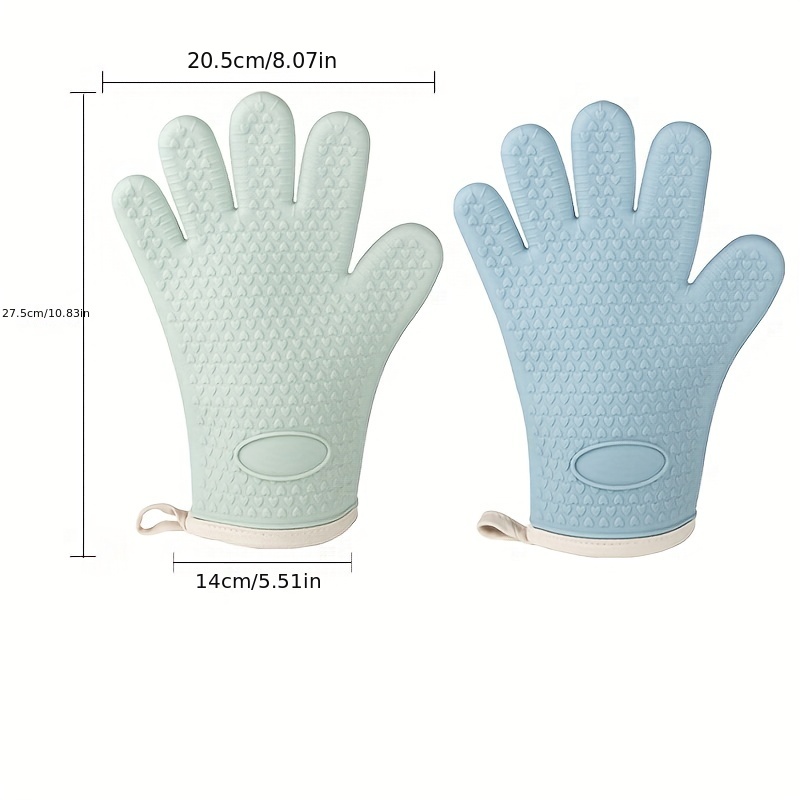 1 guantes para horno silicona y algodón de doble capa - Temu Mexico