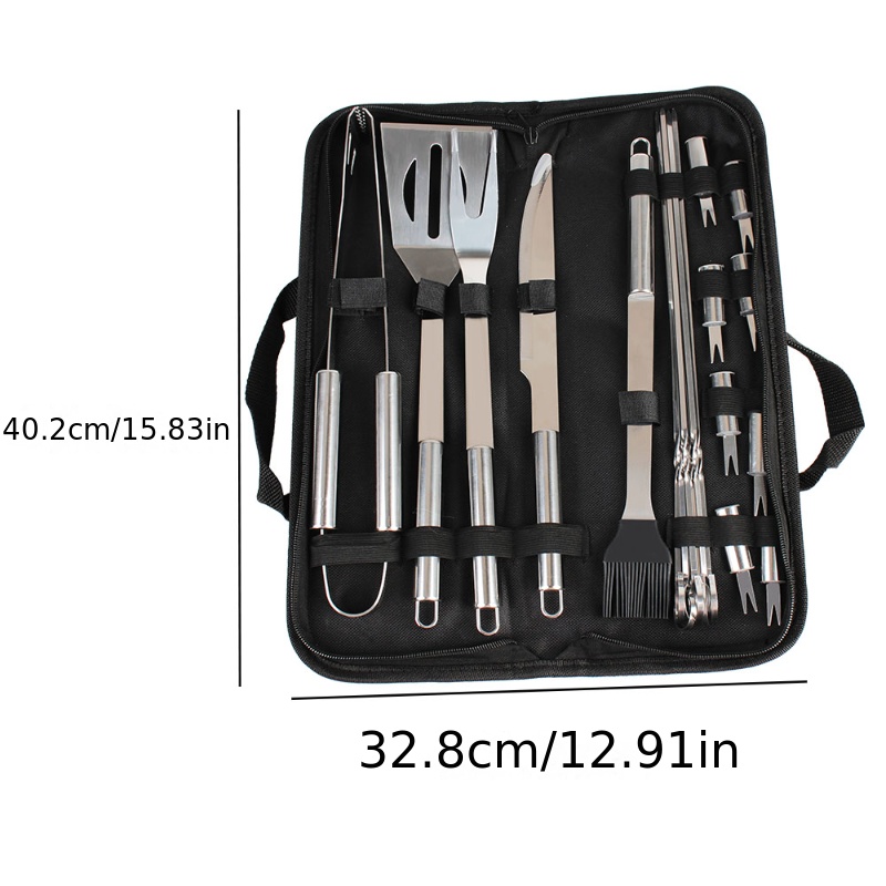 Barbecue Tool Sets With Durable Spatula, Fork, Tongs, Basting Brush, Heavy  Duty Stainless Steel Camping Grilling Tool, Fathers Day, Christmas,  Thanksgiving Day, Birthday Gift, Bbq Tools, Bbq Accessories, Grill  Accessories - Temu