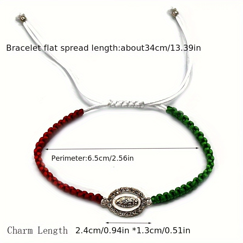 Mexican Gold San Judas Woven Bracelet adjustable -   Diy bracelet  designs, Bangle bracelets with charms, Mexican jewelry bracelets