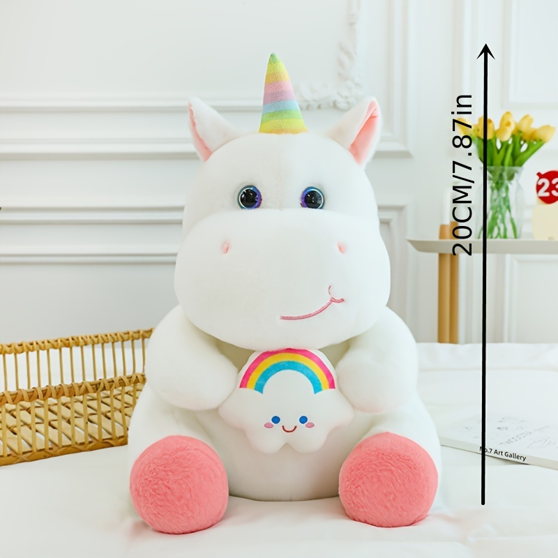 Calf Unicorn Doll Pillow Plush Toy With Wings Sofa Decoration