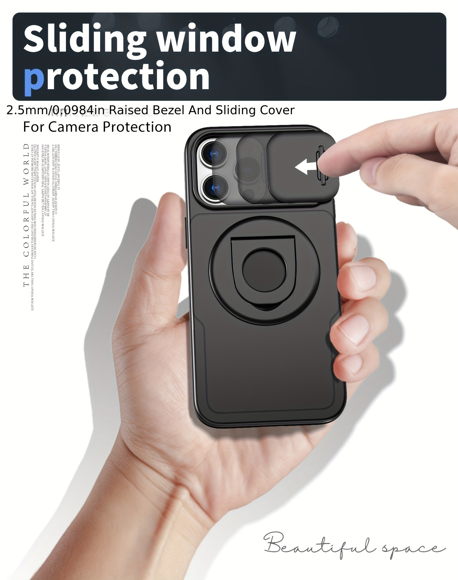 extraordinary for iphone 15 15 pro 15 plus 15 pro max phone case 360 rotation magnetic suction finger ring phone protective case with car mount function wireless charging push window lens protective phone cover details 4