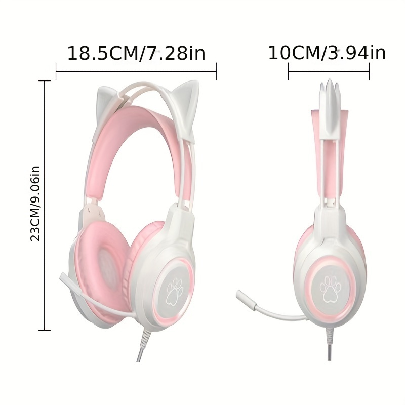 Sy g35 Popular Cat Ear Foreign Trade Esports Earphones Temu