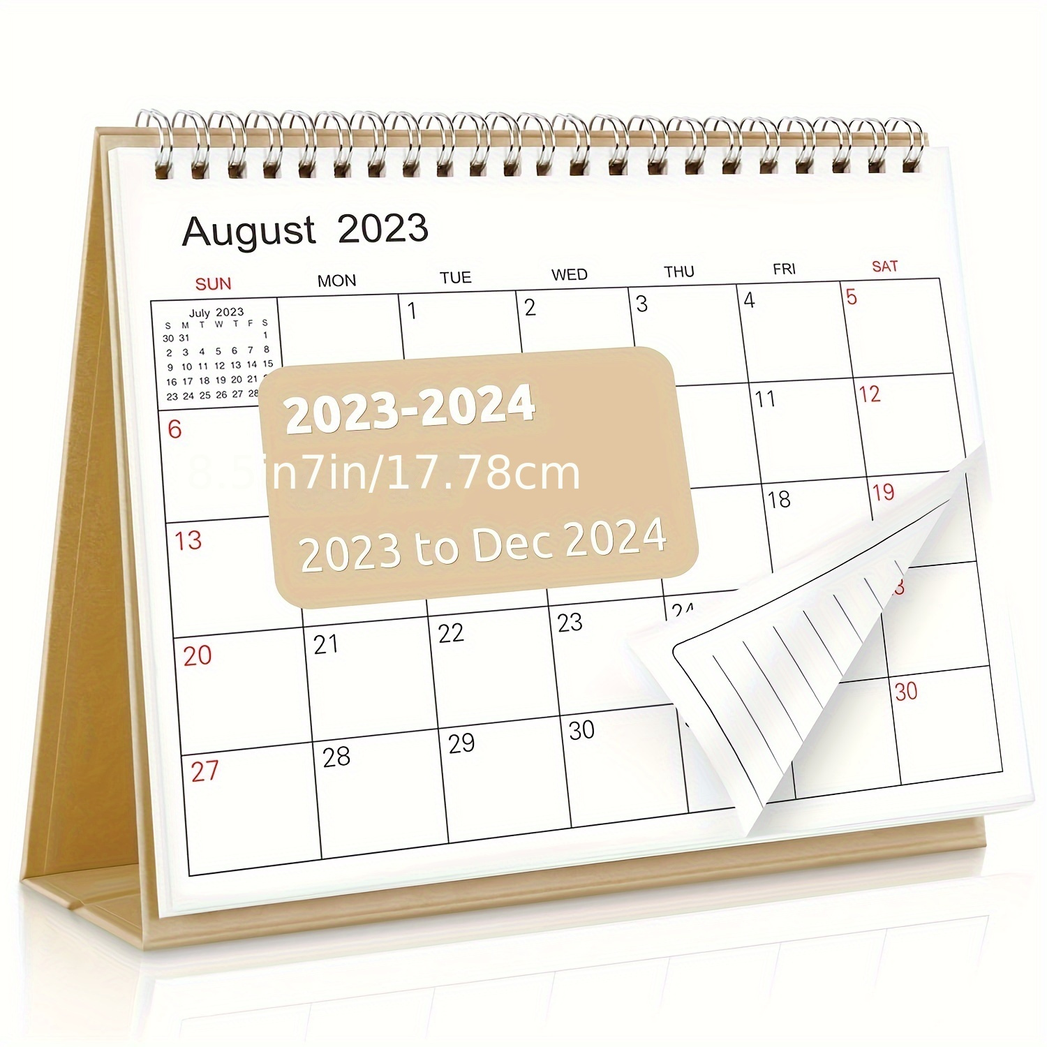 Calendrier de bureau 2024-2025, Standing Flip 2024-2025 Calendrier