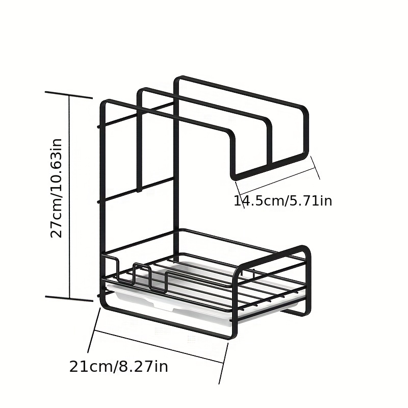 Sink Caddy Sponge Holder With Adjustable Panel Stainless - Temu