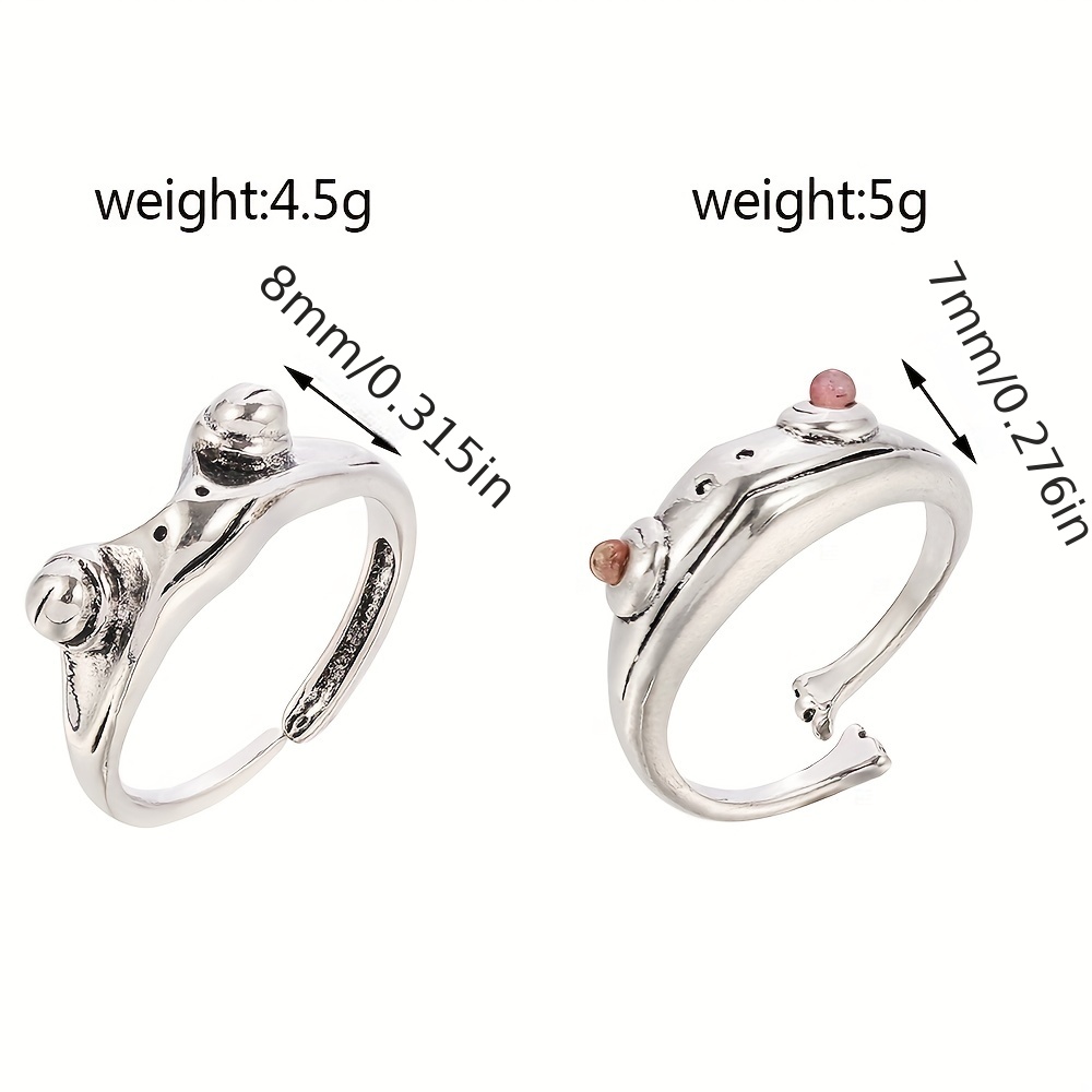 Men's Retro Frog Ring Adjustable