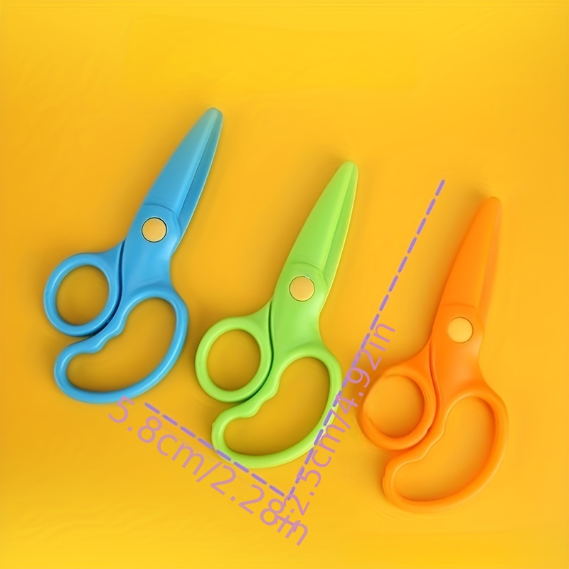 Plastic Studentsscissors Safety Scissors Training Students - Temu