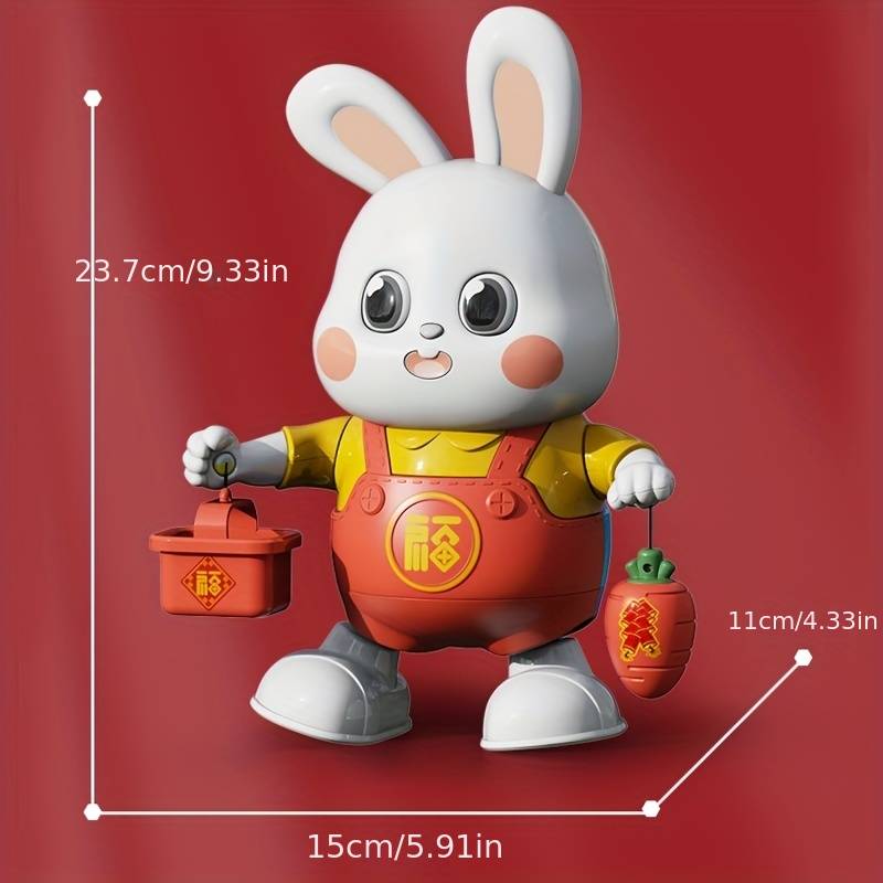 childrens music dancing toy electric rabbit toy with light for boys and girls birthday gift christmas halloween thanksgiving gift details 2