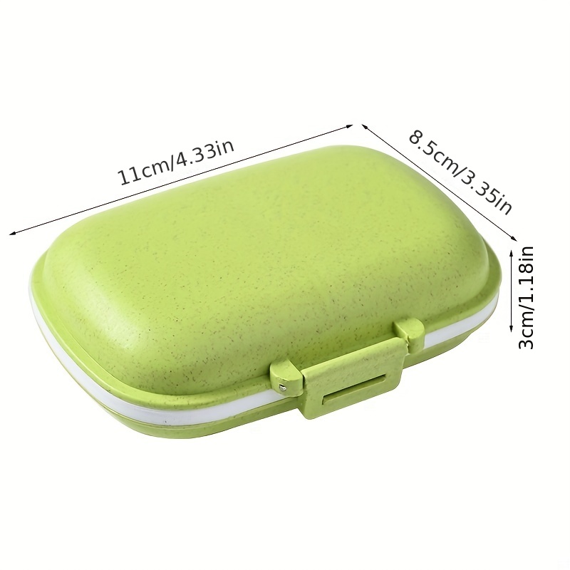 Jotyua 3 Pack 8 Compartments Travel Pill Organizer Pill Box Case Medicine 7  Days Pocket Small Pill Case Dispenser Portable Travel Pill Container