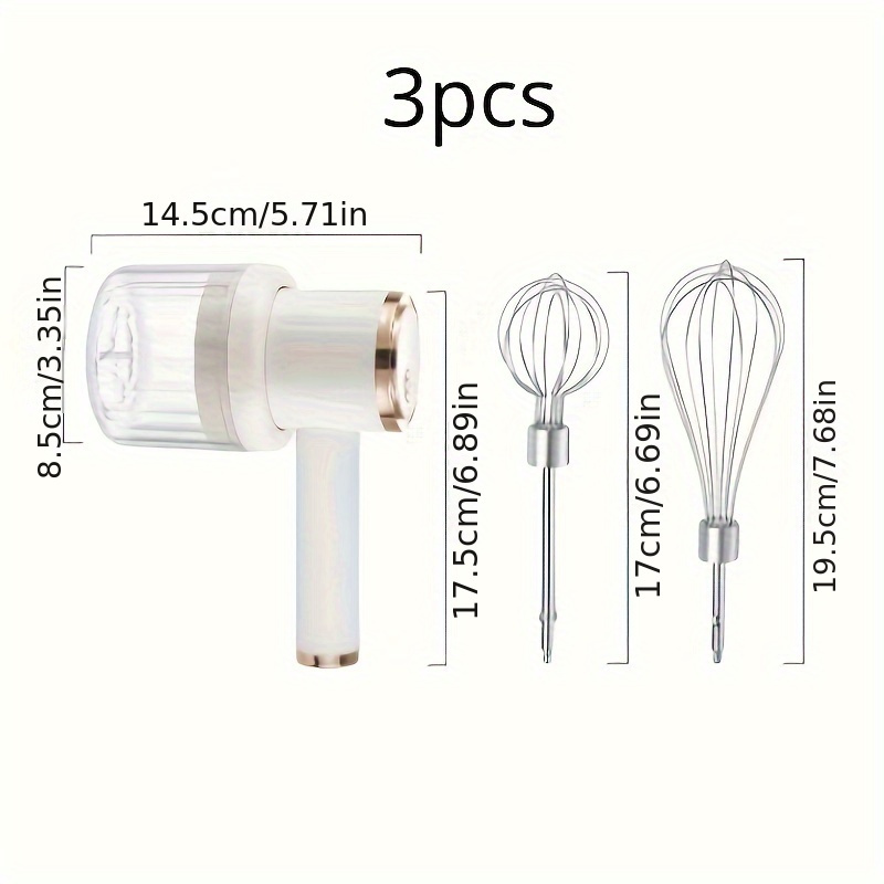 Electric Food Blender, Household Electric Handheld Egg Beater, Garlic Masher,  Three-in-one Baking Multi-function Food Processor, Food Supplement Mixer,  Kitchen Gadgets, Cheap Items - Temu