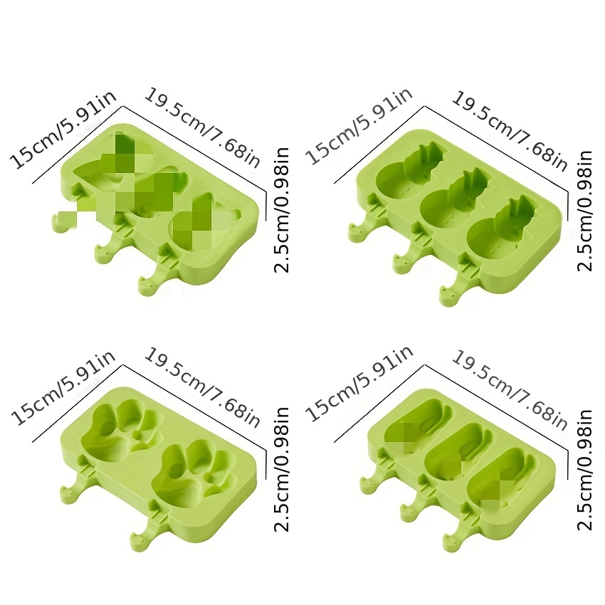 Cartoon Animals Ice Cream Mold Silicone Ice Cube Tray - Temu