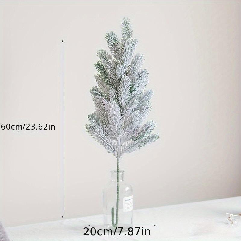 Cheap 30Pcs Artificial Pine Branches No Watering Reusable Realistic Faux  Plant for Christmas Home Decoration